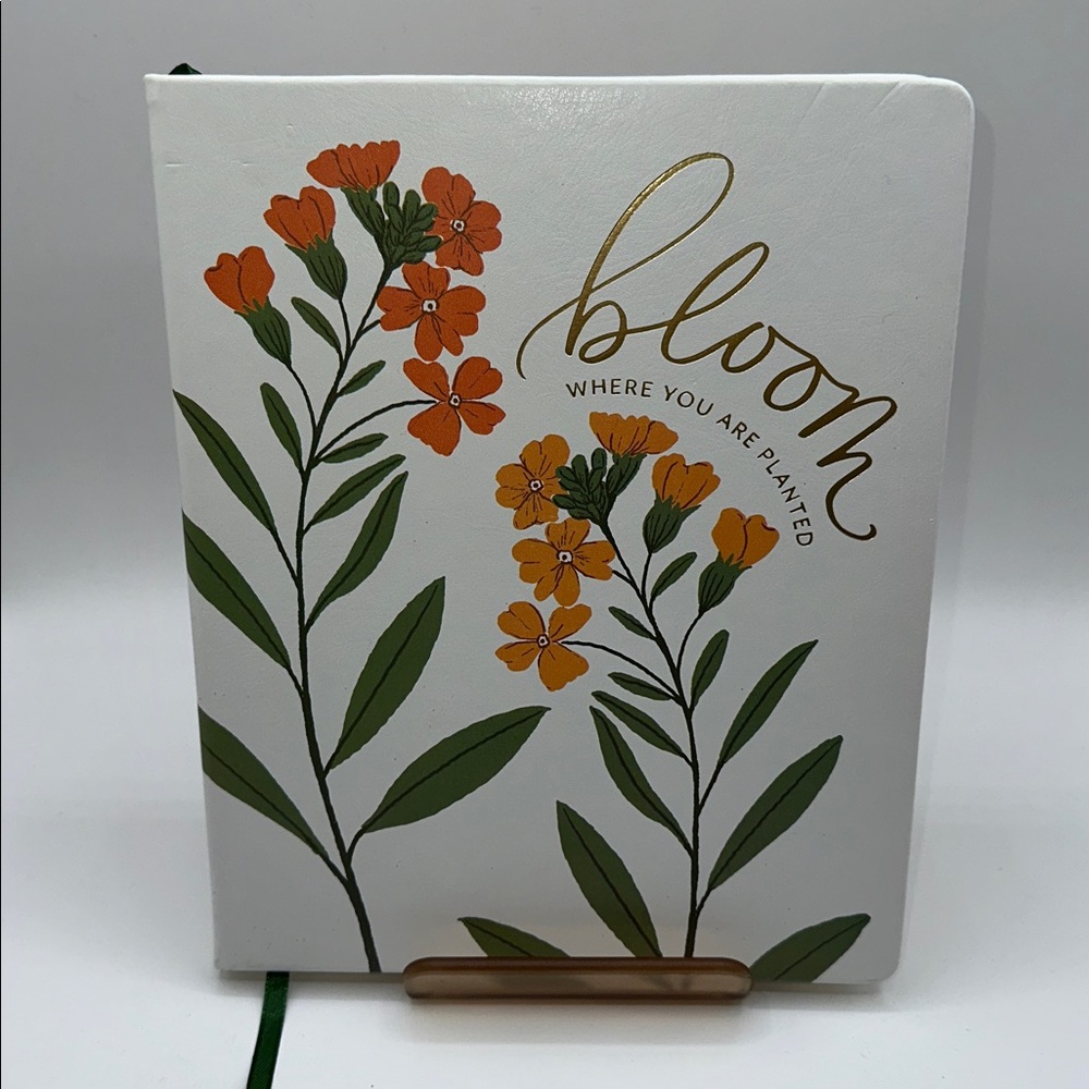 Floral Bloom Journal with Gold Accents